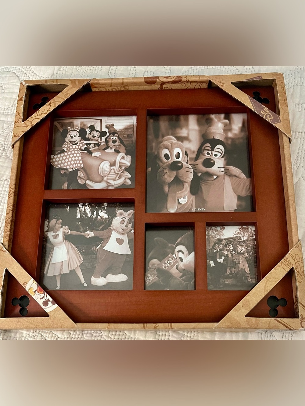 Disney Parks Mickey & Friends 5-Photo Collage Frame | New Without Tags